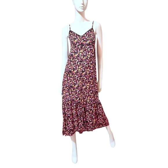 Mossimo Supply Co. Dresses & Skirts - 2016 Mossimo Midi Dress S Full Button Sundress Tiered Babydoll Whimsygoth